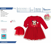 Božična oblekica Minnie Disney-86cm