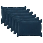 Vidaxl Prevleka za blazino 6 kos HOUTEN Modra 50 x 70 cm Mikrofibra