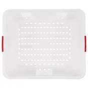 ARAVEN gastronorm posoda GN 2/1, HDPE, globina: 380 mm, prostornina: 90 L, perforirana (2 kos)