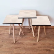 Hanah Home Set klub stočića 3Shp198, 3 komada, Šarena