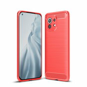 Ovitek za Xiaomi Mi 11 5G | Carbon vzorec | Rdeč