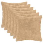 Vidaxl Prevleka za blazino 6 kos HEERLEN Krem 35 x 35 cm