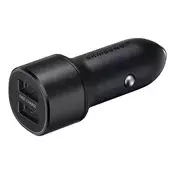 SAMSUNG punjač za automobil s 2 USB priključka, 15 W, brzo punjenje, CRN EP-L1100NBEGWW