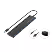 Conceptronic HUBBIES19BP sučelje čvorišta USB 3.2 Gen 1 (3.1 Gen 1) Type-A 5000 Mbit/s Crno