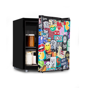 Klarstein Cool Vibe 48+, hladnjak, A +, 48 litara, VividArt Concept, stickerbomb stil