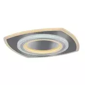 Rabalux Plafonjera Taneli2, 3D, LED, Sa daljinskim, 60W, 3000-6000K, 48x48cm, Hrom