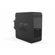 Green Cell Univerzalni mobilni polnilec Green Cell CHAR09, Črn, 60 W, USB-C, 2 m, združljiv z Apple in Samsung napravami