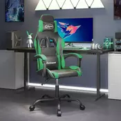 Vidaxl vidaXL igralni stol, črno-zelen, umetno usnje