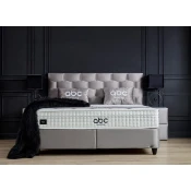 Boxspring postelja PALERMO 180x200cm - siva