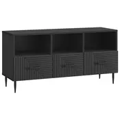 vidaXL TV omarica s predalom Črna 102 x 34,5 x 50 cm Inženirski les