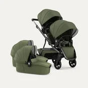 REDSBABY NUVO Twin djecja kolica 2u1 Gun Metal, Ivy B