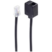 Shiverpeaks Shiverpeaks BASIC-S modularni podaljšek\, zahodni vtič 8/8 do zahodne vtičnice 8/8\, 6 m Shiverpeaks Western podaljšek [1x RJ45 vtič 8p8c - 1x RJ45 vtičnica 8p8c] 6 m črna, (20411190)