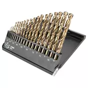 Svrdla za metal HSS-Co set 1,0 - 10,0 mm, 19 kom 57H089