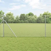 Zavarena žicana ograda 5000 x 100 cm Srebrno