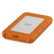 Lacie 2TB Rugged USB-C - Silver/Orange, STFR2000800 3660619400157