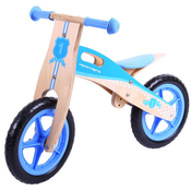 Drveni bicikl za ravnotežu Bigjigs - plavi