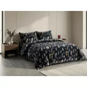 Ljubki dom Posteljnina iz mikropliša ZELNOIR črna Velikost posteljnine: 70 x 90 cm | 140 x 200 cm