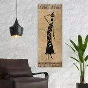 Wallity Dekorativna slika na platnu, 30x80cm, Šarena