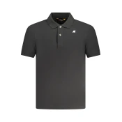 K-WAY POLO SHORT SLEEVE MEN BLACK