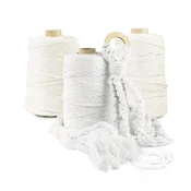 DQPP | Premium MACRAMEE GARN | 100m | 5 mm | Bež | 100% Baumwolle | Kordel Natur | Baumwollgarn Baumwollseil | DIY ročna dekoracija