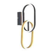 Zuma Line W241145502 - LED zidna lampa RAVON 2xLED/12W/230V crna/zlatna