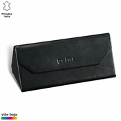 Princ Leather Sklopiva futrola za naocare, Crna