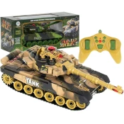 WOWO Vojaški tank RC 9993 - Puščavski vojaški tank 9993 z 2,4 GHz daljinskim upravljalnikom