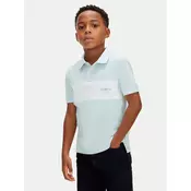 Calvin Klein Jeans Polo majica Monologo LVCKSJB28B Turkizna Regular Fit