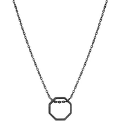 Muška santa barbara polo crna ogrlica od hirurškog Celika ( sbj.6.5022.3 )
