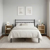 vidaXL Nočna omarica 2 kos Sonoma hrast 40 x 30 x 60 cm Inženirski les