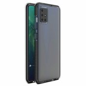 Futrola Spring clear TPU za Xiaomi Redmi Note 9/Redmi 10X 4G - Crna KP10547