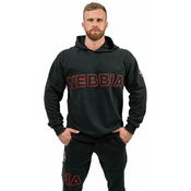 Nebbia Long pulover Majica s kapuljacom Legacy Black L Dukserica za fitnes