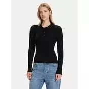 Vero Moda Pulover Siljerib 10336674 Črna Slim Fit