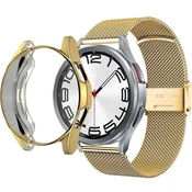 GS Zapestnica + ovitek za Samsung Galaxy Watch 6 Classic 47mm, zlata
