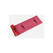 Ostatní Opozorilni trak EURO tools 138894 Warning foil Lightning, 220 mm/ 50 µm, 250 m, red