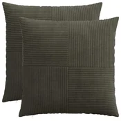 vidaXL Prevleka za blazino 2 pcs ALMELO Antracit 55 x 55 cm korduroy