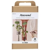 Komplet makrame za viseči sadilnik