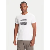 G-Star Raw Majica Finger Print Burger D26041-C506 Bela Regular Fit