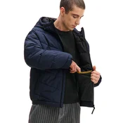 Cropp - Prošivena puffer jakna s kapuljacom - navy