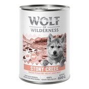 Wolf of Wilderness Junior “Expedition” 6 x 400 g - Stony Creek - perutnina z govedino