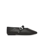 Tommy Jeans Odprte balerinke Pointed Toe Buckle  črna