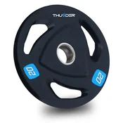 THUNDER Kolutna litoželezna utež 20 kg, odprtina 51 mm, ergonomski ročaji THUNDER®, (5000090232)