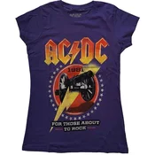 AC/DC For Those About To Rock 81 Purple S Ženske Majica