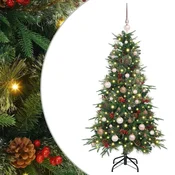 Umjetno božicno drvce s nogom s stalakom Zelena 150 cm PE i PVC