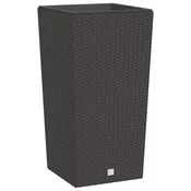 Vidaxl Korito z odstranljivo notranjostjo rjavo 21/49 L PP ratan