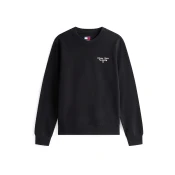 Tommy Jeans Majica ESS črna/bela