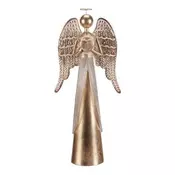 Autronic Okrasitev Metal Angel - 57 cm, with heart in hands, gold (KOB012-M)