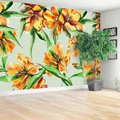 tulup.si Stenska fototapeta Tulipani cvetje Samolepilne 250x104 cm