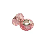 Akrilna perla u PANDORA stilu 9*15 mm roze