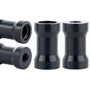 shumee Adapter za stativ z redukcijskim tulcem 1/4 na 3/8, aluminijast, črne barve, 25 mm